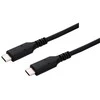 C-TECH kabelis USB 4.0, Type-C (CM/CM), PD 100W, 40Gbps, 0.5m, juodas