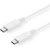 C-Tech C-TECH USB laidas USB 3.2 laidas, C tipo (CM/CM), PD 100W, 20Gbps, 2m, baltas