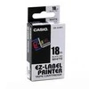 Casio XR- 18WE1 juostelė, juoda, su baltu pagrindu, nelaminuota, 8m, 18mm