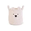 CHILDHOME DAIKTŲ IR ŽAISLŲ LAIKYMO KREPŠYS 30X30X30 CM, TEDDY OFF Baltas