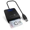 CONNECT IT USB eID ir lustinių kortelių skaitytuvas, juodas