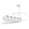 Connect IT CONNECT IT ilgintuvas 230V, 5 lizdai, 2 m, be jungiklio (baltas)