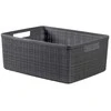 Daiktadėžė CURVER JUTE, 12 l, pilka, 36×28×15 cm