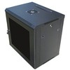 DATACOM 19" rack 9U/450 mm BK (glass) juodas