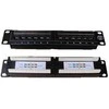 DATACOM PATCH PANEL 10" 12p. UTP cat.5e 1U