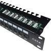 DATACOM Patch skydelis 19" UTP 24 prievadas CAT6 LSA 1U BK (3x8p) viršutinis