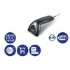 Datalogic TD1100 65 Lite, Juodas, USB rinkinys (yra skaitytuvas, laikiklis ir 90A052065 laidas.)