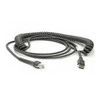 Datalogic kabelis, USB, A tipo, spiralinis,