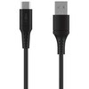 Kabelis USB Fixed USB-A - USB-C 0.3 m Juodas (FIXDLS-AC03-BK)