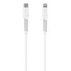 Kabelis USB Fixed USB-C - Lightning 1.2 m Baltas (FIXDLS2-CL12-WH)