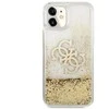 Apple iPhone 11 Guess dėklas 4G Big Liquid Glitter (GUHCN61LG4GGO) aukso spalvos