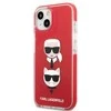 Telefono dėklas Karl Lagerfeld Karl&Choupette Head iPhone 13/14/15, raudonas
