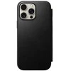 Dėklas Nomad Leather Folio, juodas - iPhone 16 Pro Max
