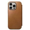 Nomad Modernus odinis dėklas, angliškas, gelsvai rudas-C spalvos – iPhone 16 Pro