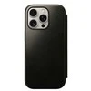 Dėklas Nomad Leather Folio, žalias chrome - iPhone 16 Pro