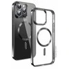 Dėklas Swissten Clear Jelly Magstick Metallic iPhone 13 Juodas