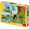 Dino Toys Dėlionė 3x55 Kurmis ir kelnaitės