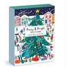 Dėlionė Bookshop Louise Cunningham Merry and Bright 12 Days of Christmas Advent Puzzle Calendar