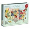 Dėlionė Bookshop Wendy Gold USA State Flowers 1000 Piece Puzzle
