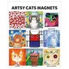 KNYGA Bookshop Artsy Cats Magnets