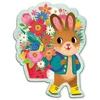 Dėlionė Mudpuppy Bookshop Bunny Bouquet 48 Piece Scratch & Sniff Shaped Mini Puzzle