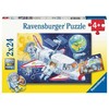 Ravensburger 2 dėlionės „Kelionė į kosmosą“, 2×24 det., nuo 4 m.