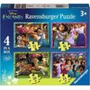 Ravensburger 4 dėlionės „Disney Užkerėti“, 12–24 det., nuo 3 m.
