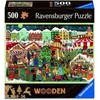 Ravensburger Medinė dėlionė 500 detalių Kalėdų mugė