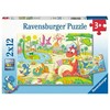 RAVENSBURGER Dėlionė dėlionė Mano dino draugai, 2x12 det., 05246 2