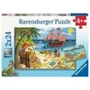 Ravensburger Dėlionė 2x24 vnt. - Piratai ir undinės