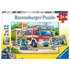 Ravensburger 2 dėlionės „Gelbėjimo tarnybos“, 2×12 det., nuo 3 m.
