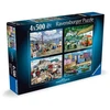 Ravensburger Dėlionė 4x500 vnt. - Atostogos