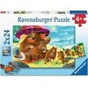 Dėlionė Ravensburger - Bear Family Vacations 2x24p (12004046)