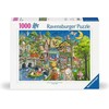 Ravensburger dėlionė „Žąsies Motutės miestelis“, 1000 det.