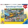 Dėlionė Ravensburger kelio statybos aikštelė 2x12p