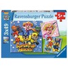 Ravensburger 3 dėlionės „Šunyčiai patruliai II“, 3×49 det., nuo 5 m.
