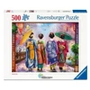 Ravensburger Dėlionė 500 vnt. - pasivaikščiojimas žydinčiame sode