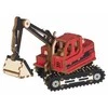 Rappa Woodcraft 3D dėlionė Ekskavatorius raudonas