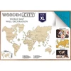 Dėlionė WOODEN CITY 3D Medinė pasaulio mapa XL mėlyna