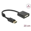 „Delock“ adapteris „DisplayPort 1.2“ į DVI moterišką 4K aktyvią juodą