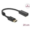 Delock DELOCK Displayport Adapteris DP -> HDMI lizdas 4K pasyvi juoda
