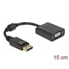 „Delock“ adapteris „DisplayPort 1.2“ pasyvioji juoda VGA moteriška