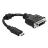 Delock adapterio kabelis mini HDMI-C kištukas > DVI 24+1 moteriškas