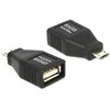 DELOCK USB Micro B adapteris > Visiškai padengtas USB 2.0 moteriškas OTG