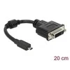 Delock adapteris HDMI Micro-D vyriškas > DVI 24+5 moteriškas 20cm