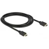 DELOCK kabelis didelės spartos HDMI su eternetu HDMI A kištukas > HDMI A vyriškas 4K 2 m