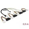 Delock PFP 8643 - SATA x4, 0.5m, Multicolor (83390)