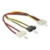 Delock Molex - 2- pin, 0,3m, Multicolor (83343)