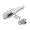 DELOCK Thunderbolt-Kabel3 USB-C Kabelis 4K 60Hz gewinkelt 1,2m