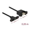 USB Kabelis Delock 85109 Micro-B 0,25m B
